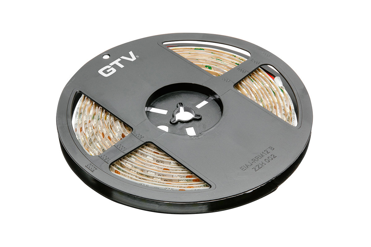 GTV TAŚMA FLASH 5050. 300 LED ZIMNY BIAŁY. 72W WODOODPORNA 10mm. ROLKA 5m LD-5050-300-65-ZB