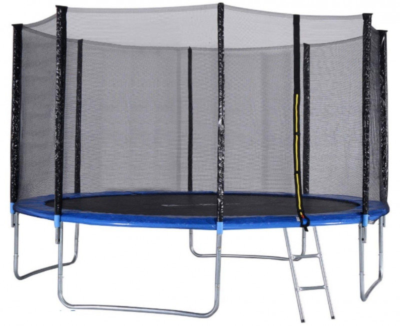 Tesoro, Trampolina ogrodowa z siatką zewnętrzną, 12 FT/374 cm