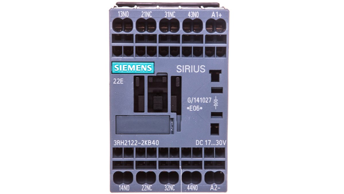 Siemens Stycznik pomocniczy 3A 2Z 2R 24V DC z diodą tłumiącą S00 3RH2122-2KB40 3RH2122-2KB40