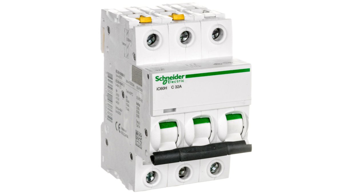 Schneider Electric Wyłącznik nadprądowy iC60H 3P C32 10KA A9F07332