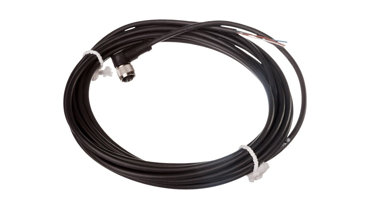 Conotech telemec anique czujniki xzcp1 241l5 vorverka Belt przyłącze, odsadzony, gniazdo, rozmiar, 4-biegunowy, drut PUR izolacja M12, o długości 5 m, 4 A power FBA_XZCP1241L5