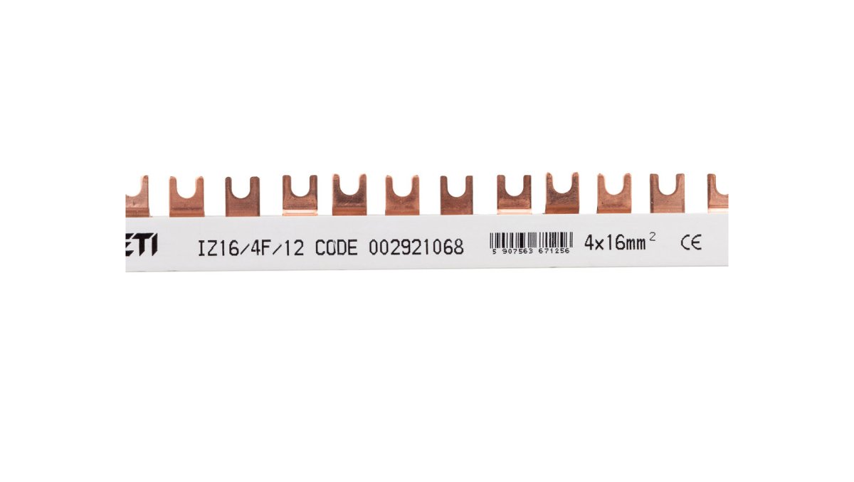 ETI POLAM Szyna łączeniowa widełkowa 4P 100A 16mm2 (12mod.) IZ164F12 002921068 002921068