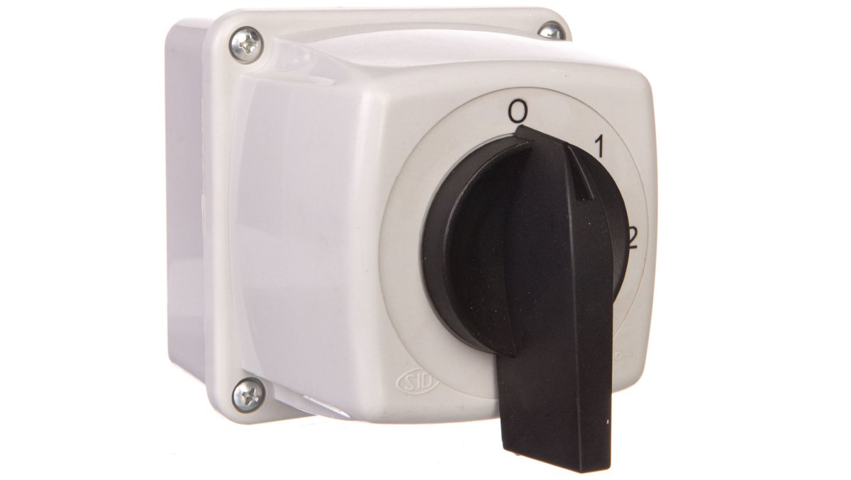 Elektromet Łącznik krzywkowy 0-1-2 5P 16A w obudowie IP44 Łuk E16-33 951632 951632