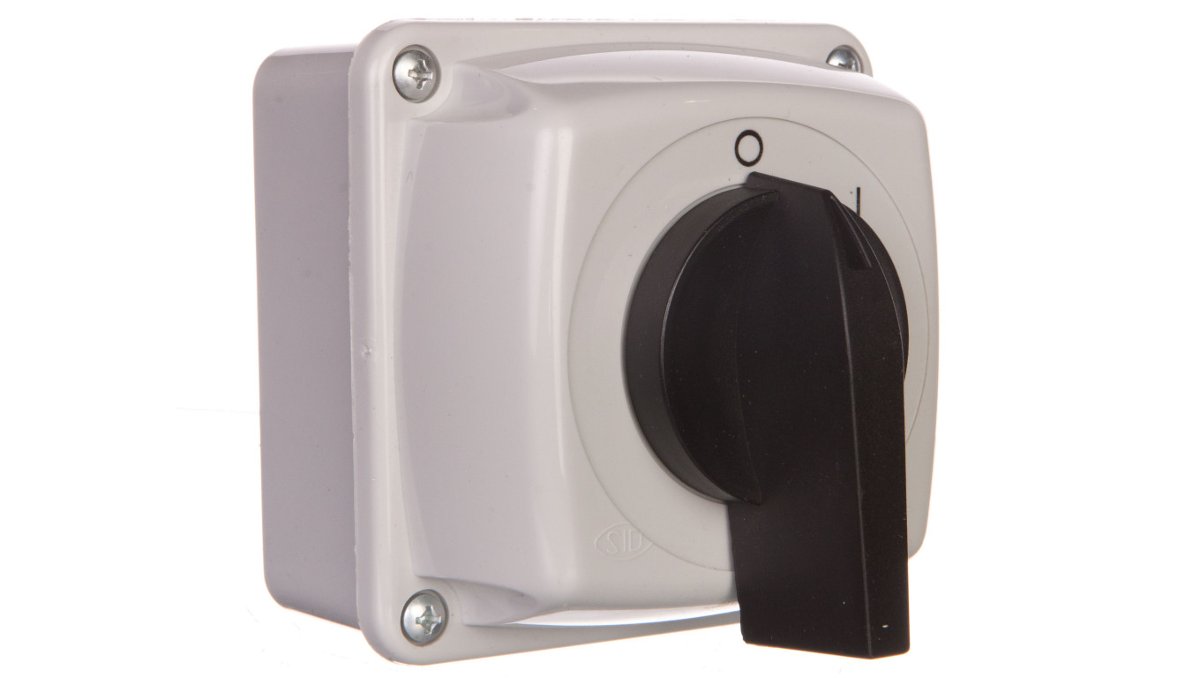 Elektromet Spółdzielnia Inwalidów Łącznik krzywkowy 0-I 1P 25A w obudowie IP65 Łuk E25-53 952553