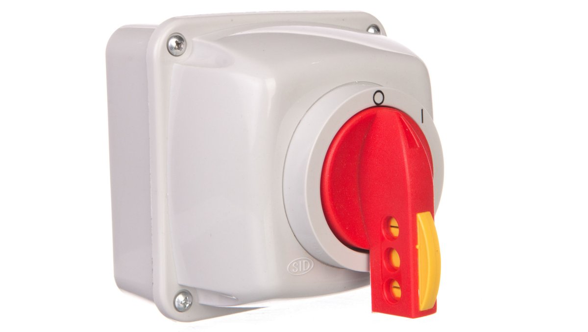 Elektromet Spółdzielnia Inwalidów Łącznik krzywkowy 0-I 3P 16A w obudowie na kłódkę IP65 Łuk 16-13/5 921628