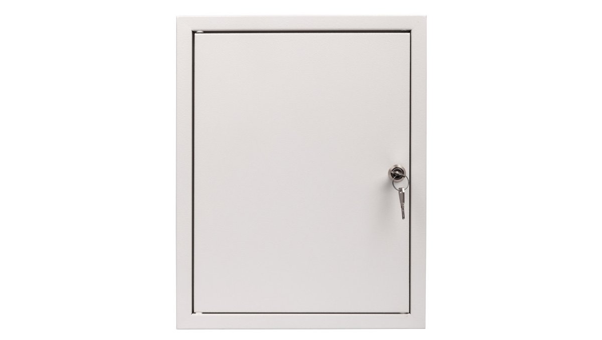 Sabaj System Szafka licznikowa natynkowa 1-licznikowa 1-fazowy 12 modułów IP31 310x395x220 Biała z zamkiem NRL 1F 12 Z