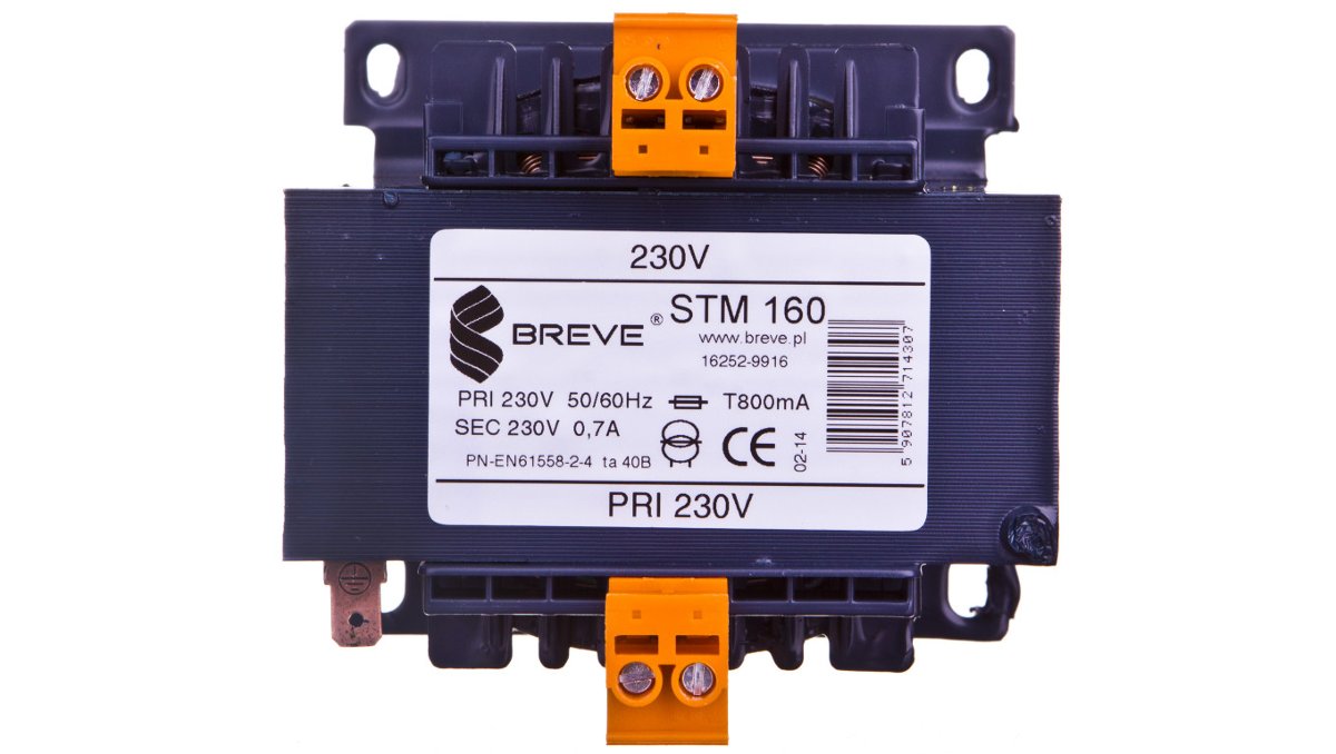 Breve Transformator 1-fazowy STM 160VA 230/230V 16252-9916 9916