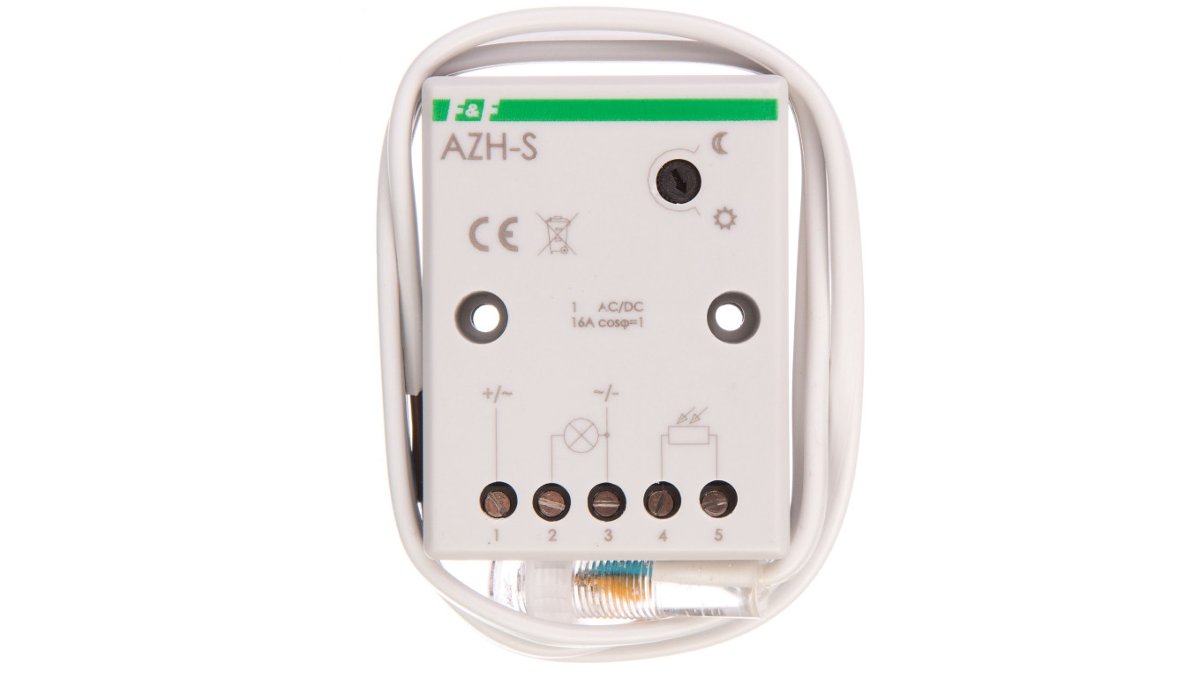 F&F Automat zmierzchowy AZH-S hermetyczny z zewnętrzną sondą hermetyczną 10 16A 12V IP65 0156