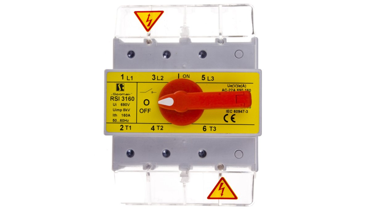 Spamel Rozłącznik izolacyjny 3P 160A z pokrętłem na rozłączniku RSI-3160\W03