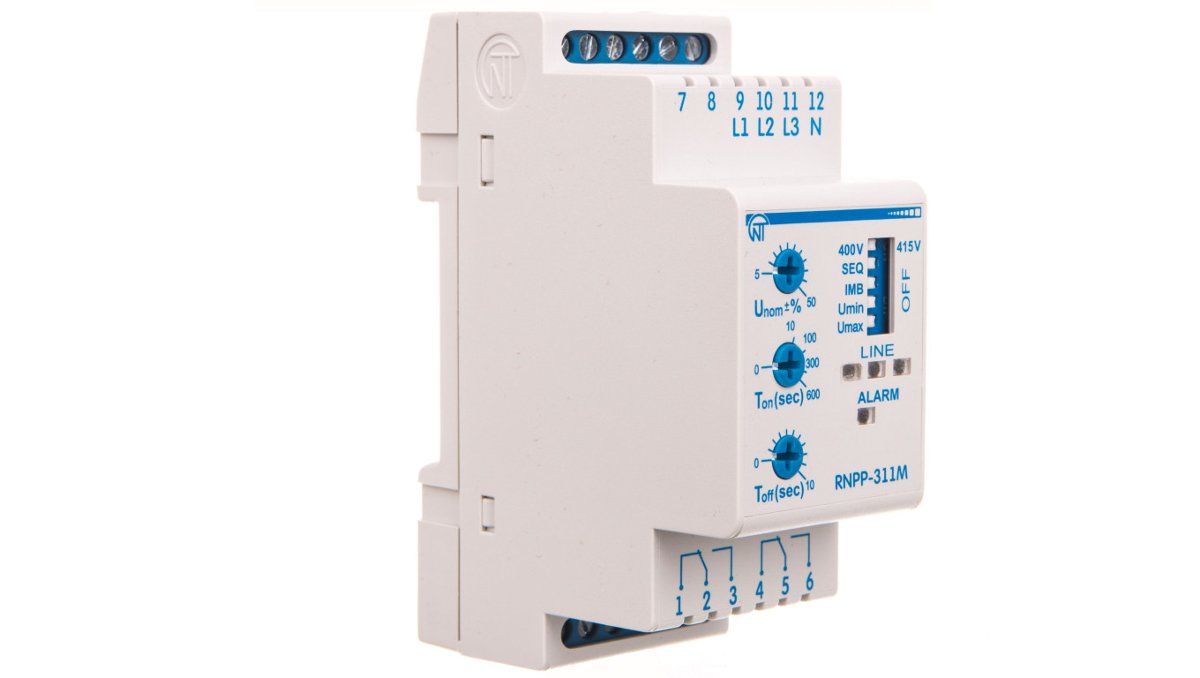 novatek-electro Czujnik kolejności zaniku i asymetrii faz 400V AC 0-600s RNPP-311M RNPP-311M