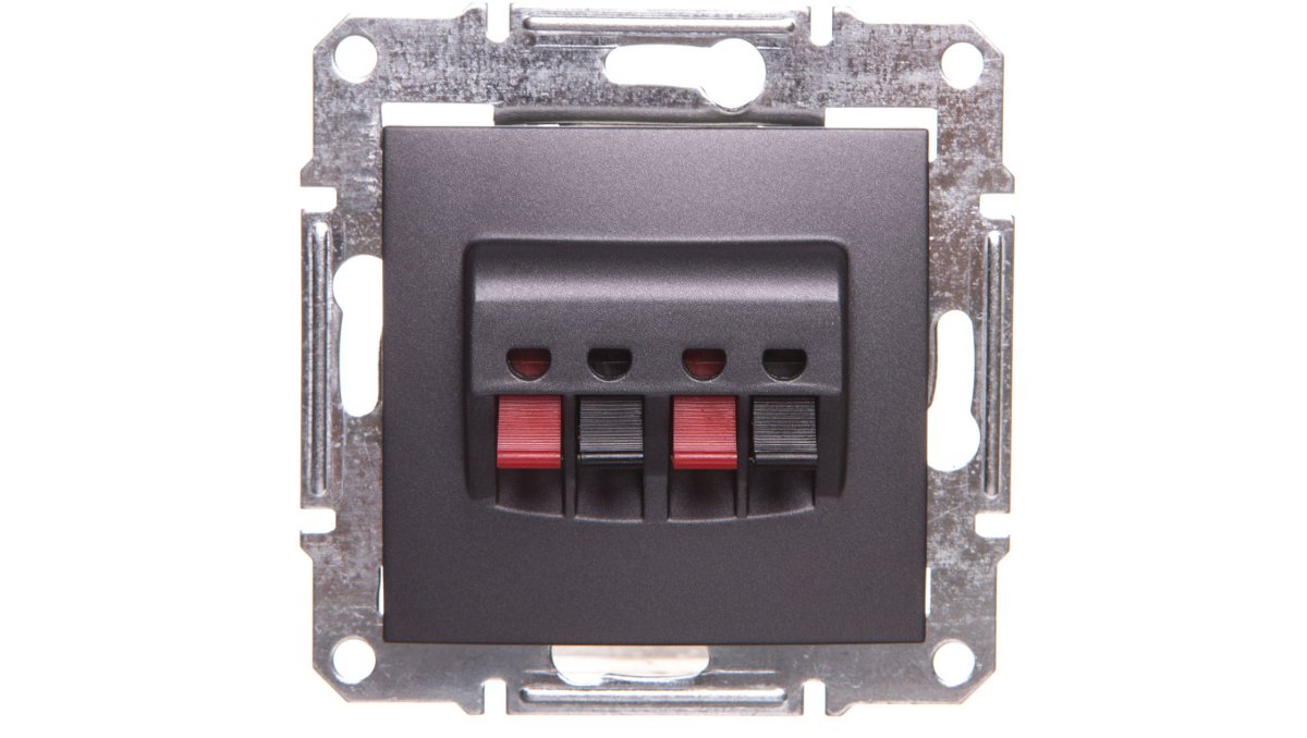 Schneider Electric SEDNA Gniazdo głośnikowe 2 podwójne grafit SDN5400170 SDN5400170/SCH