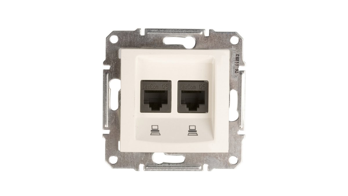 Schneider Electric Schneider Sedna kremowy gniazdo komputerowe 2 SDN4400123