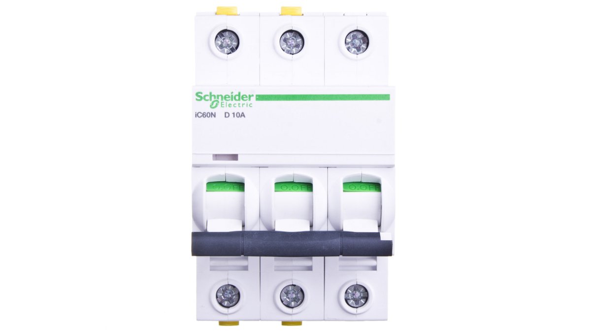 Schneider Electric Wyłącznik nadprądowy iC60N 3P D10 6kA A9F05310