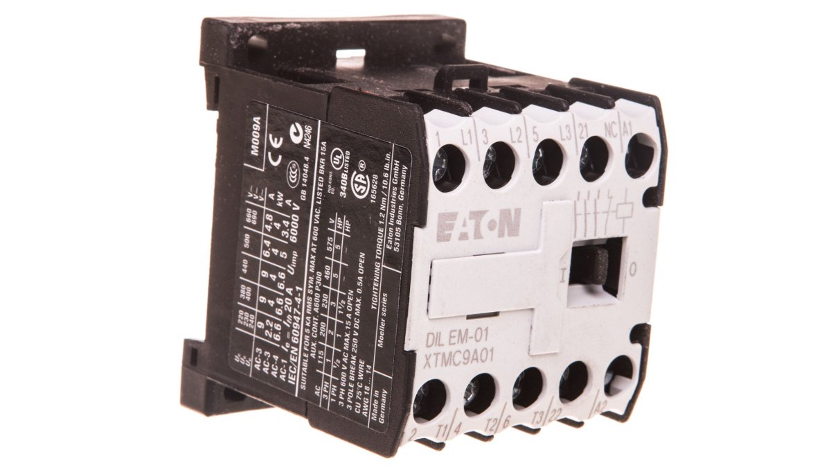 Eaton Stycznik mocy 9A 3P 42V AC 0Z 1R DILEM-01(42V50HZ,48V60HZ) 051791 051791