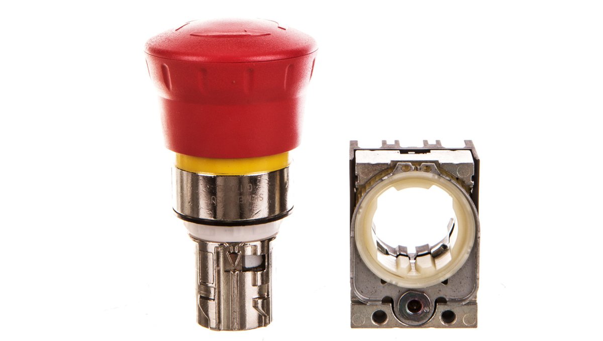 Siemens SIRIUS ACT Przycisk 22mm grzybek awaryjne zatrzymanie czerwony 40mm 3SU1150-1HB20-3PH0 3SU1150-1HB20-3PH0