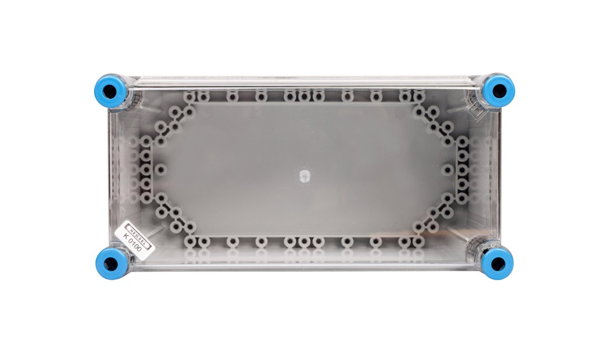 Hensel Obudowa pusta K 0100, bez przetłoczeń, pokrywa przeźroczysta IP65 300x150x170 K0100