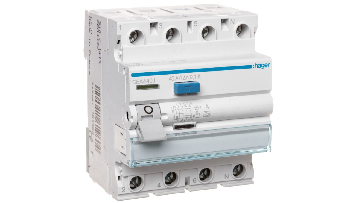 LEGRAND różnicowoprądowy CEA440J 40A 100mA A 4pol Hager CEA440J