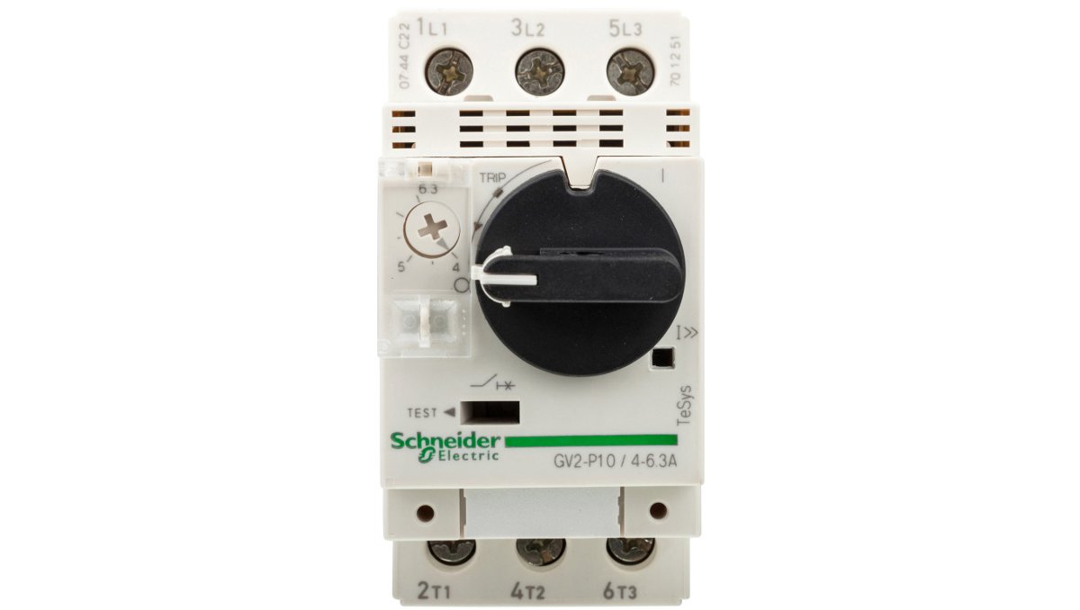 Schneider Electric wyłącznik Wyłącznik ochronny gv2p10 4,00 6,30 A Moc silnika: wzór moro R 3389110213485 ochronny silnika