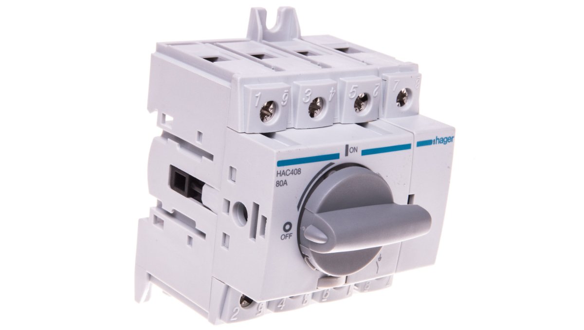 Hager Rozłącznik izolacyjny 4P 80A HAC408 HAC408