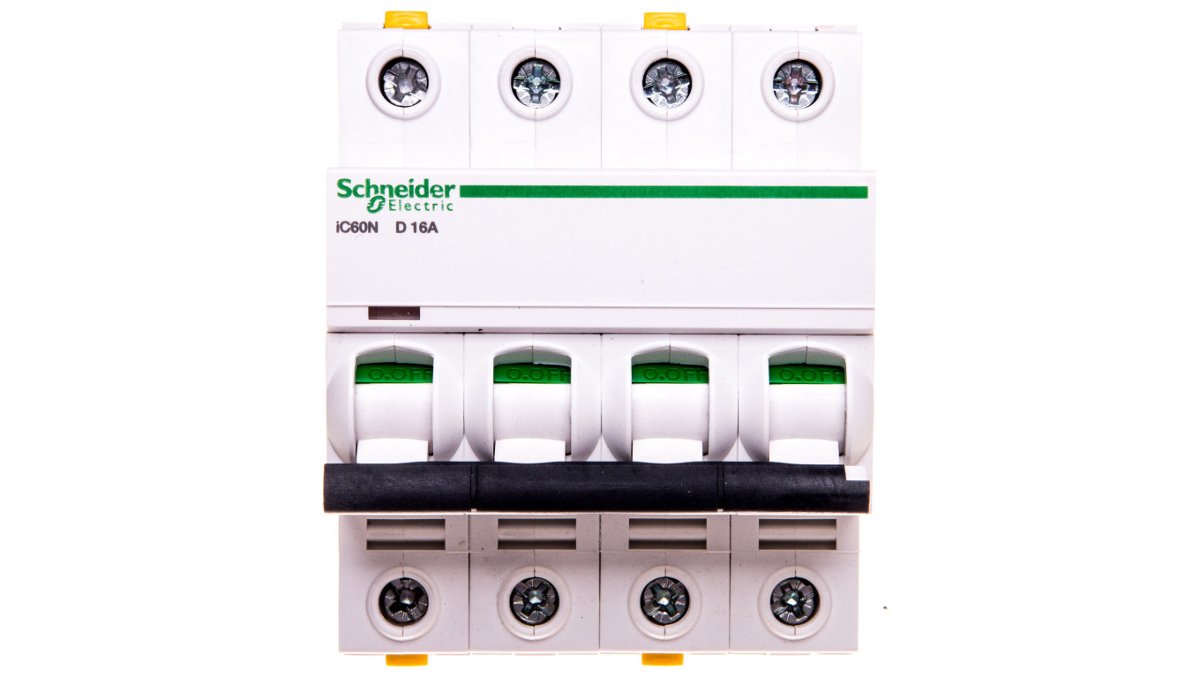 Schneider Electric LS-Schalter a9 °F05416 4P 16 A D iC60 N Acti9 wyłącznik nadmiarowo-prądowy 3606480441714 A9F05416