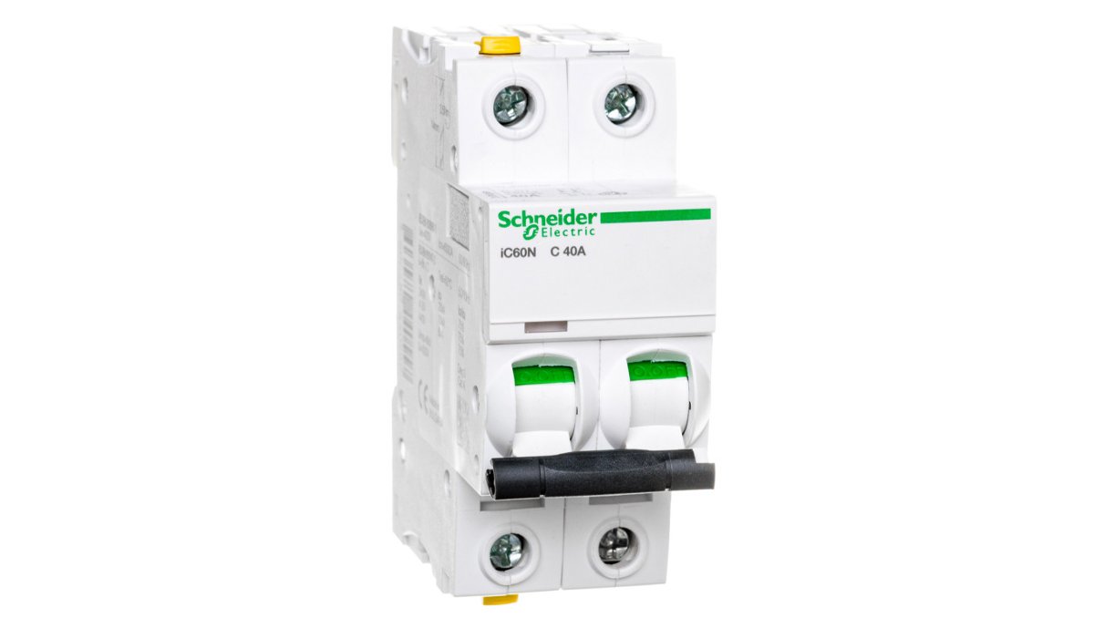 Schneider Electric Wyłącznik nadprądowy iC60N 2P C40 6kA A9F04240