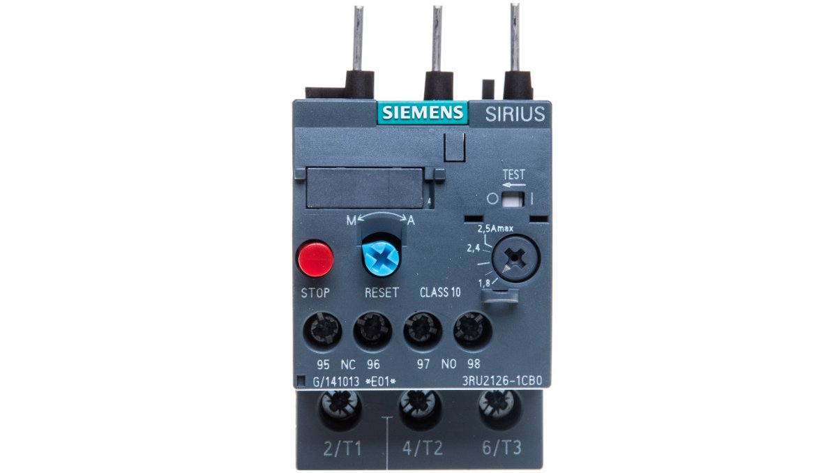 Siemens Przekaźnik termiczny 1.8-2.5A S0 3RU2126-1CB0 3RU2126-1CB0