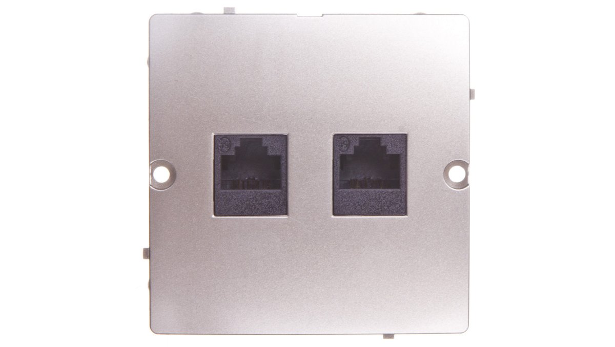 Kontakt Simon Gniazdo ścienne Basic Komputer RJ45 Podwójne (moduł) BMF52.02/2
