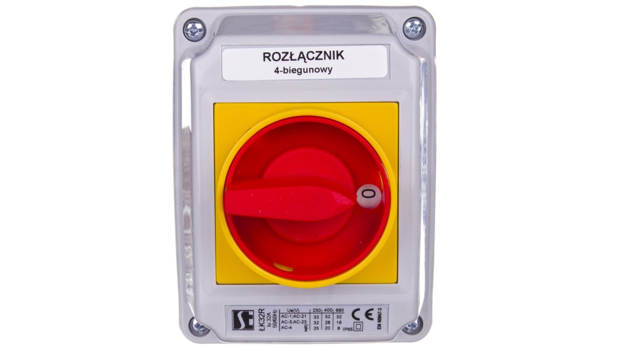 Spamel Spółdzielnia Inwalidów Łącznik krzywkowy 0-1 4P 32A w obudowie ŁK32R-2.8210\OB2ZC