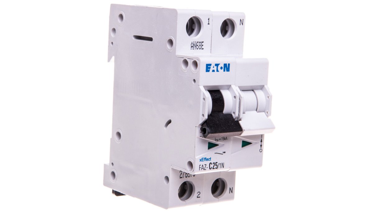 Eaton Wyłącznik nadprądowy 1+N C 25A 15kA AC FAZ C25/1N 278676 278676
