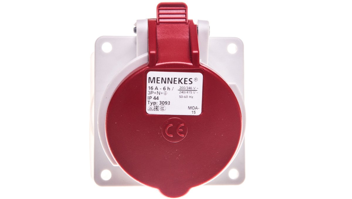 Mennekes Gniazdo tablicowe skośne, 16A 5p 6h 400V, IP44, zaciski śrubowe