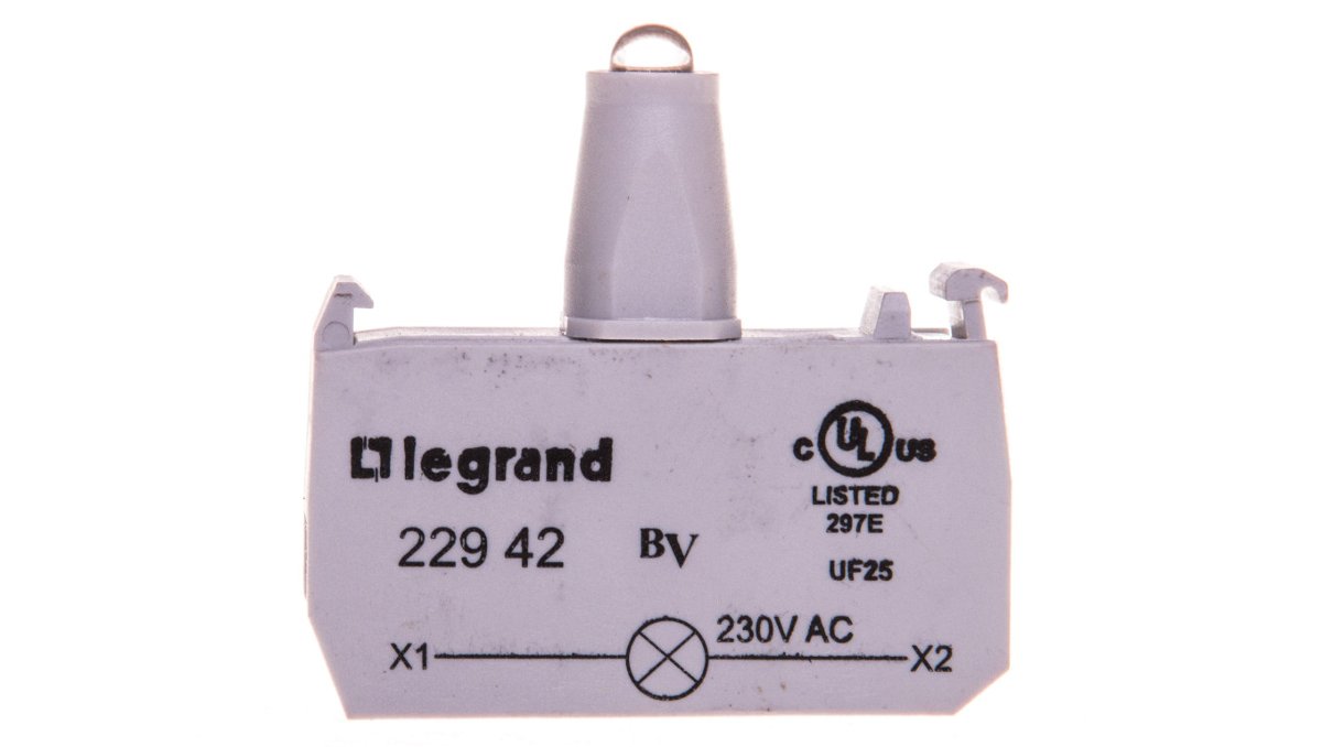 Legrand Korpus pojedynczy do główek podświetlanych zielony 230V 022942 022942