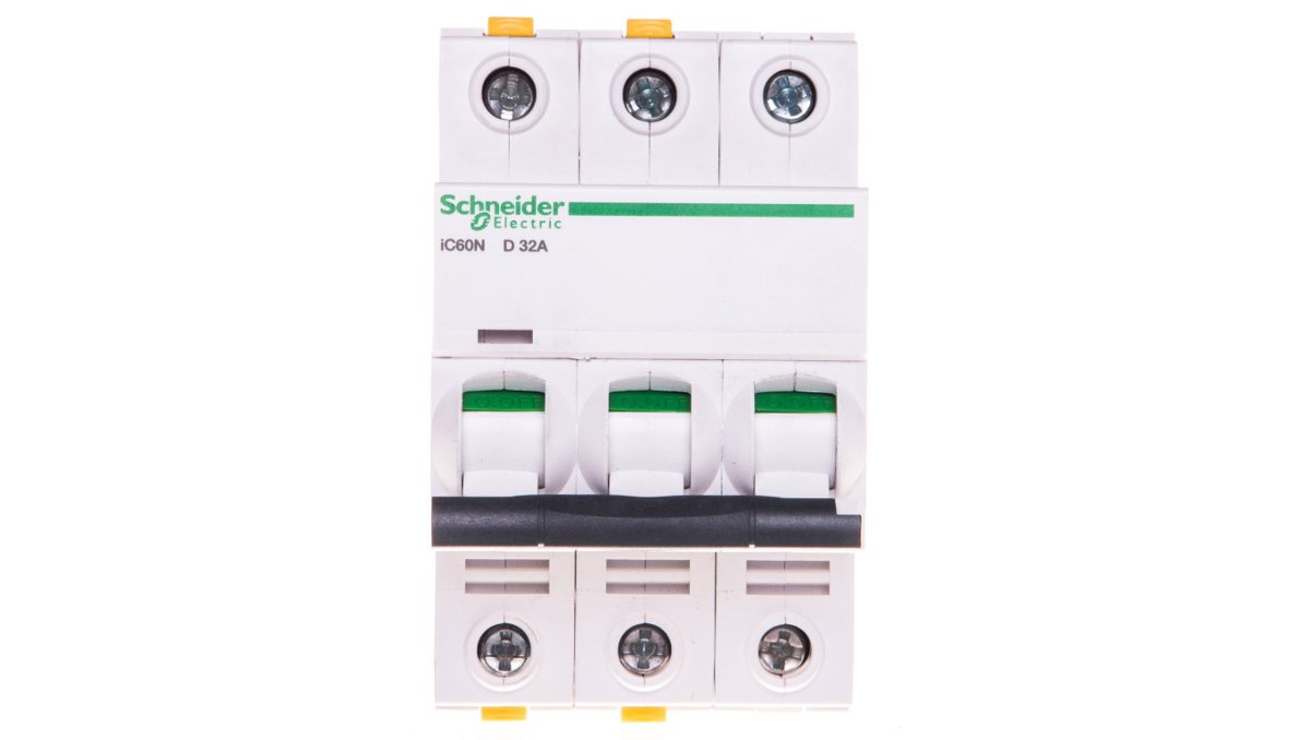 Schneider Electric LS-Schalter a9 °F05332 3P 32 A D iC60 N Acti9 wyłącznik nadmiarowo-prądowy 3606480441592 A9F05332