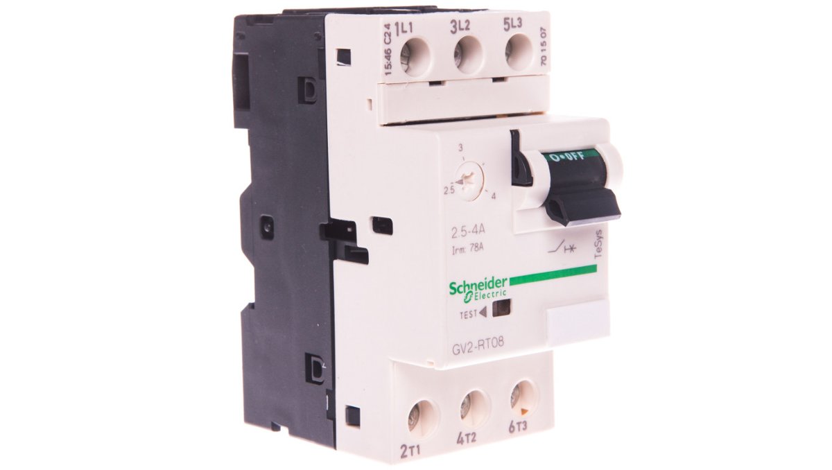 SCHNEIDER Motor circuit breaker 2.50-4.00a gv2rt08 GV2RT08