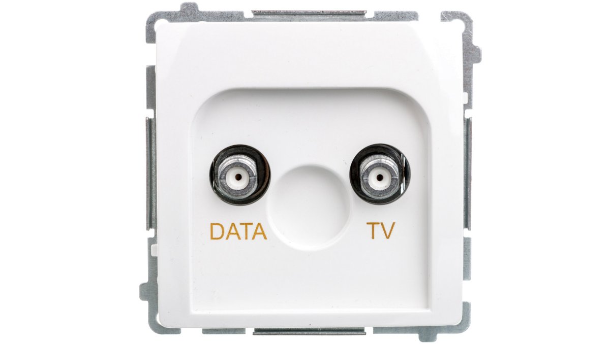 Kontakt Simon Kontakt_Simon Gniazdo TV-DATA. Dwa porty wyjściowe typu 