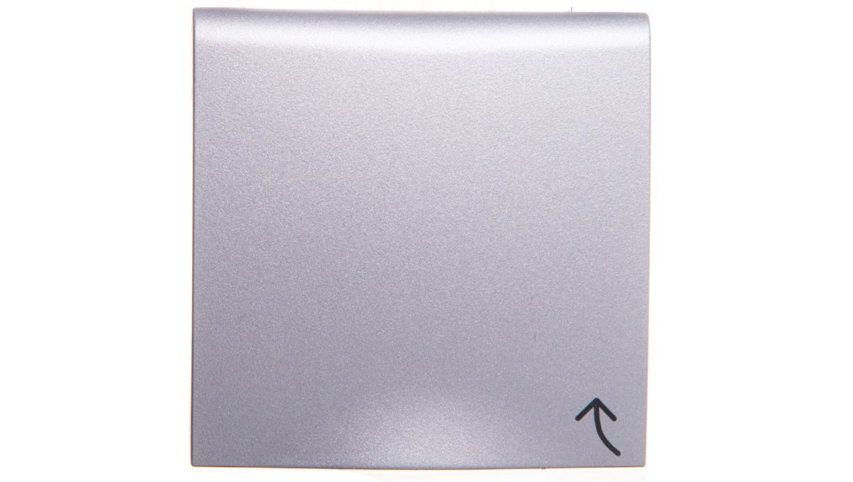 Hager BERKER B.KWADRAT Płytka czołowa do gniazda z uziemieniem z przesłonami z pokrywą IP44 aluminium mat lakierowany 3965838994 3965838994/HAG