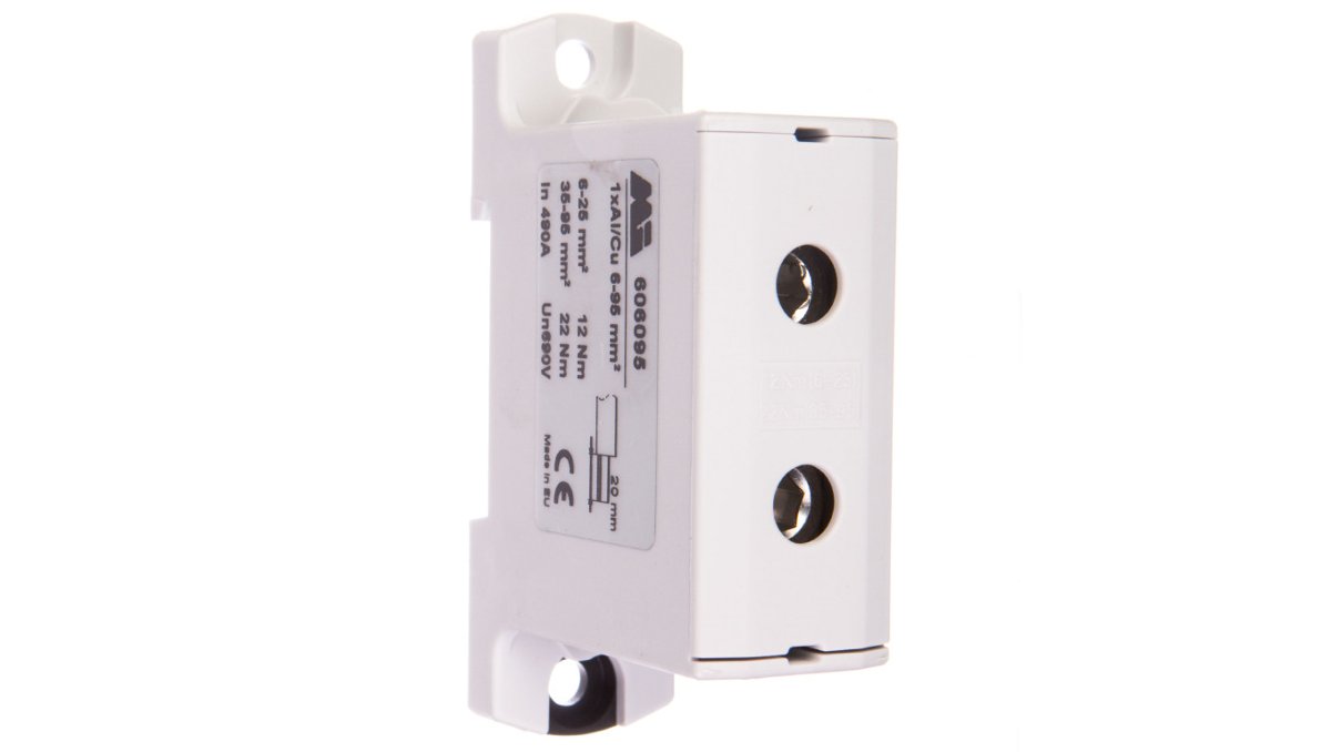 Geberit em group szynowa 1-torowa 6-95mm2 szara EURO OTL 95 1xAl/Cu 606095 606095
