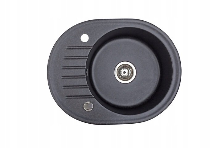 Brenor Zlewozmywak granitowy czarny nakrapianym zlew kuchenny CAME 60cm x 47cm came 08