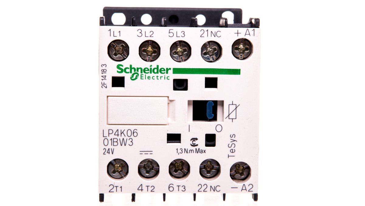Schneider Electric Stycznik mocy 6A 3P 24V DC 0Z 1R LP4K0601BW3