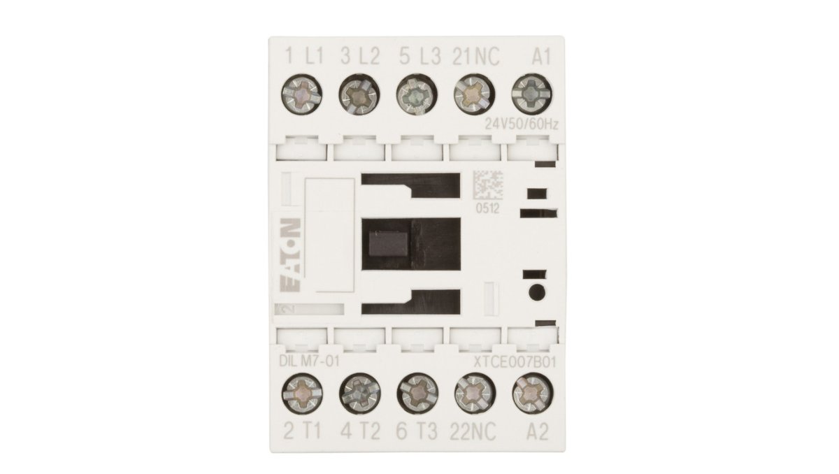 Eaton Stycznik mocy 7A 3P 24V AC 0Z 1R DILM7-01(24V50/60HZ) 276589