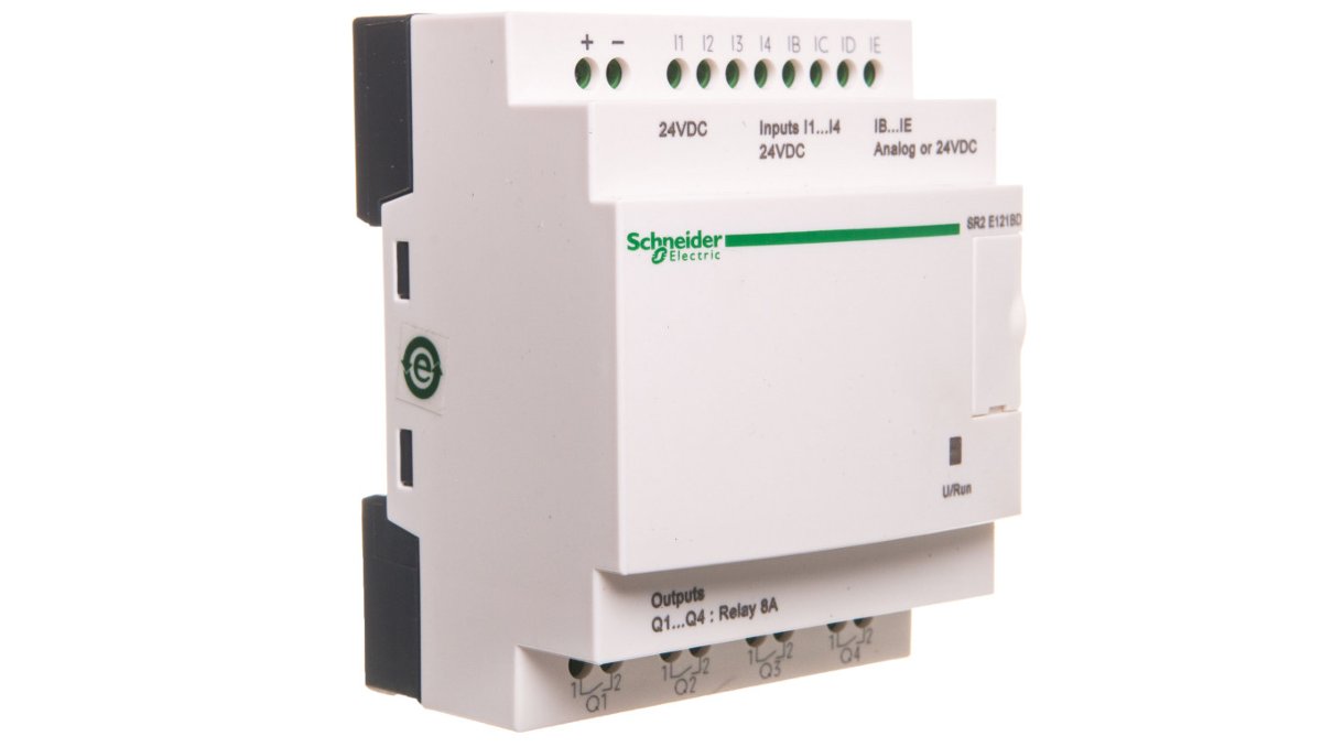 Schneider Electric SR2E121BD Przekaźnik programowalny Zelio Logic, łącznie 12 wejść/wyjść SR2E121BD