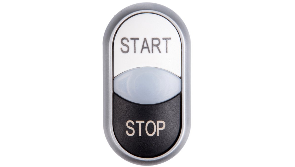 Eaton Napęd przycisku podwójny czarno/biały /START-STOP/ z podświetleniem z samopowrotem M22-DDL-WS-GB1/GB0 216708 216708