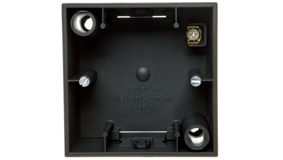 Hager Polo B.KwadratS.1 Puszka natynkowa pojedyncza antracyt mat 10419949 10419949