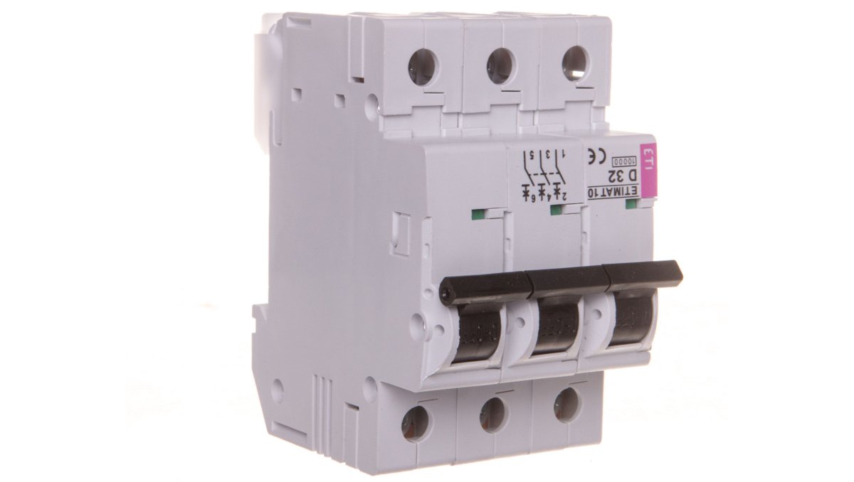 ETI Wyłącznik-nadprądowy-ETIMAT-10-3P-D-32A-10kA 2155719