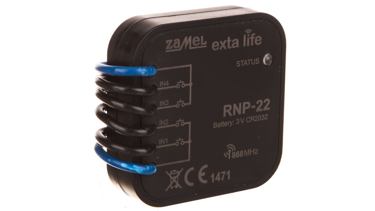 Zamel Radiowy nadajnik dopuszkowy 4-kanałowy bateryjny RNP-22 EXL10000021 EXL10000021