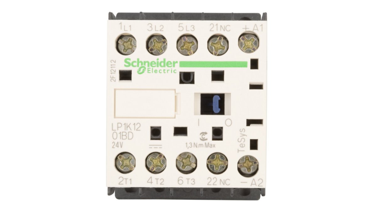 Schneider Electric Stycznik mocy 12A 3P 24V DC 0Z 1R LP1K1201BD