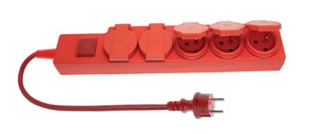 HBF warsztatowy Elgotech 5 gniazd z wyłącznikiem 3 x 1 5 mm2 5 m