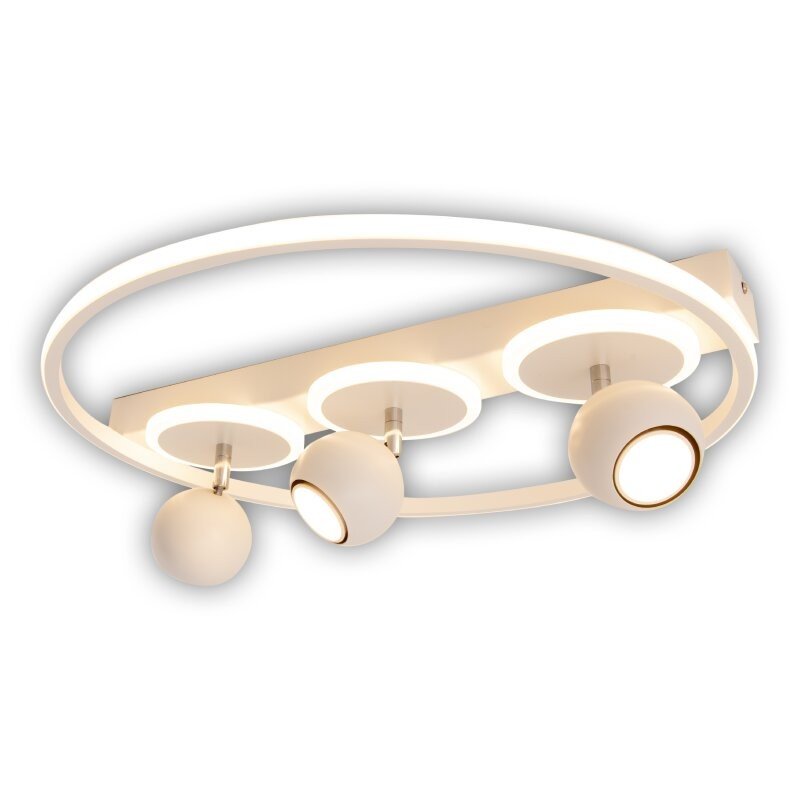 Nave LAMPA sufitowa RONDA 1382923 metalowa OPRAWA reflektorki LED 29W 3000K ring biały 1382923