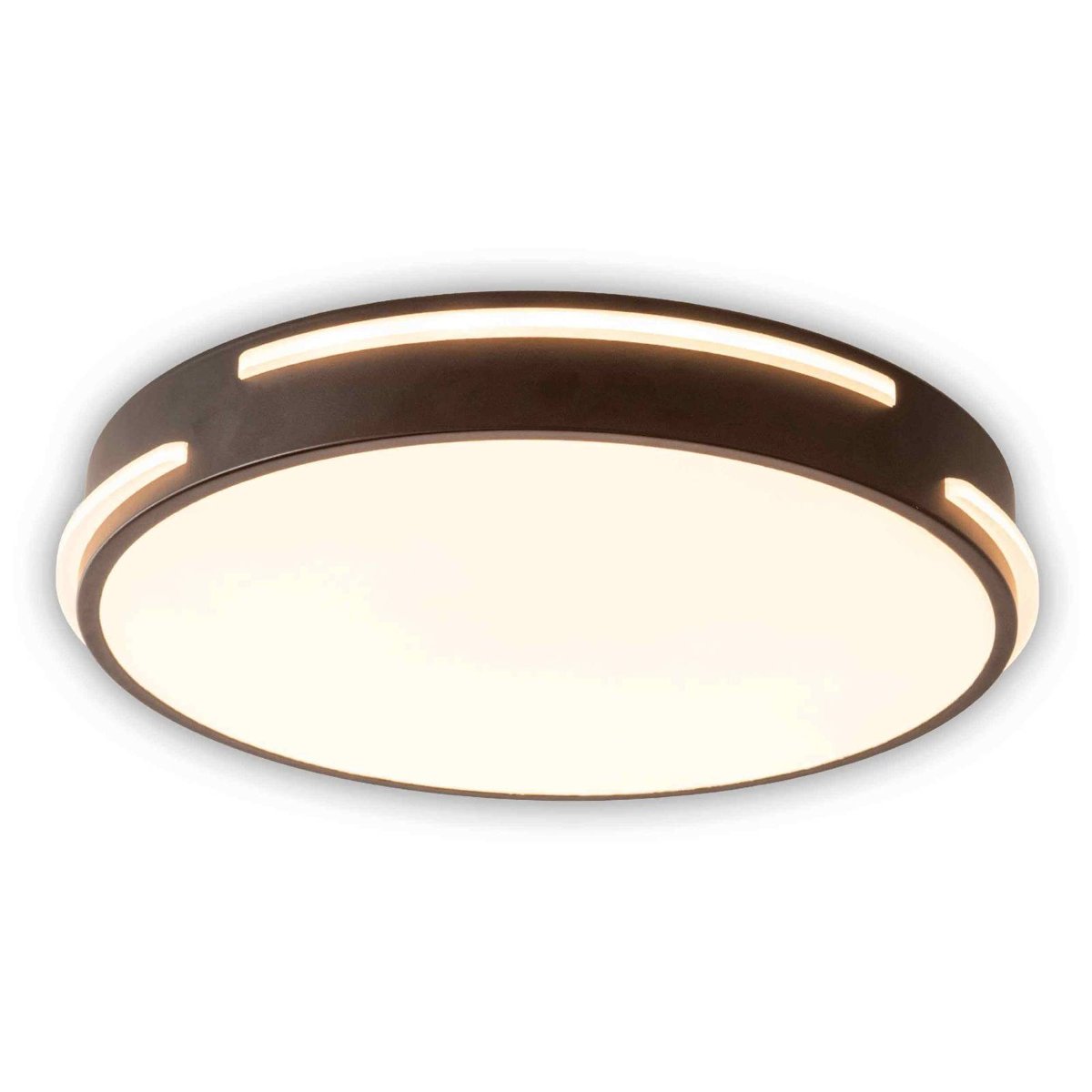 Nave LAMPA sufitowa VENTURA 1378022 okrągła OPRAWA plafon LED 24W 3000K 6000K z pilotem czarny biały 1378022