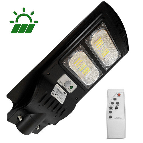 Lampa uliczna solarna 100W + Pilot