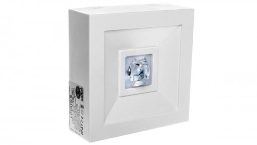 AWEX Oprawa awaryjna LOVATO N ECO LED 1W 140lm 3h jednozadaniowa biała LVNC/1W/E/3/SE/X/WH